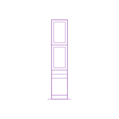 Fixtures Kitchen Cabinetry Ikea Sektion High Cabinet 3 Doors 2 Drawers Split Outline Icon Svg Set, Free Vectors File